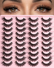 Load image into Gallery viewer, APCYUST Lashes Wispy False Eyelashes Strips 4 Styles Cat Eye Strip Lash Natural Looking Fake Mink Eyelash Pack Short Fluffy Full Faux Lashes that Look Like Extensions Clear Band Pestañas Postizas