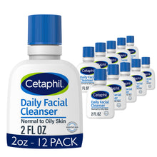 Load image into Gallery viewer, Cetaphil Daily Facial Cleanser Sensitive &amp; Oily Skin, 20 oz | Gentle foaming face wash, soap-free, hypoallergenic, combination to oily skin, dermatologist recommended, daily skincare