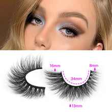 Load image into Gallery viewer, 14 Pairs Wispy Mink Lashes False Eye Lashes Natural Look 5D Volume 16mm Fake Eyelashes Pack by TNFVLONEINS