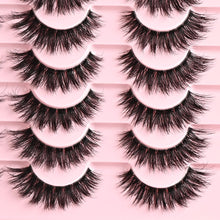 Load image into Gallery viewer, APCYUST Lashes Wispy False Eyelashes Strips 4 Styles Cat Eye Strip Lash Natural Looking Fake Mink Eyelash Pack Short Fluffy Full Faux Lashes that Look Like Extensions Clear Band Pestañas Postizas