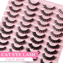 Load image into Gallery viewer, APCYUST Lashes Wispy False Eyelashes Strips 4 Styles Cat Eye Strip Lash Natural Looking Fake Mink Eyelash Pack Short Fluffy Full Faux Lashes that Look Like Extensions Clear Band Pestañas Postizas