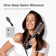 Load image into Gallery viewer, TYMO Hair Dryer Brush Blow Dryer Brush in One, 4 in 1 Ionic Hairdryer and Styler Volumizer with Oval Titanium Barrel, Hot Air Straightener for Smooth Frizz-Free Blowout, Gold, 2.85 Inch
