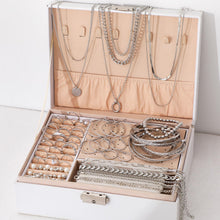 Load image into Gallery viewer, FAXHION 68 Pcs Gold Jewelry Set for Women with 7 Necklace, 17 Bracelet, 5 Hoop Earrings, 15 Stud Earrings, 24 Knuckle Rings for Women Jewelry Set for Women