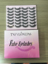 Load image into Gallery viewer, 14 Pairs Wispy Mink Lashes False Eye Lashes Natural Look 5D Volume 16mm Fake Eyelashes Pack by TNFVLONEINS