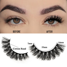 Load image into Gallery viewer, APCYUST Lashes Wispy False Eyelashes Strips 4 Styles Cat Eye Strip Lash Natural Looking Fake Mink Eyelash Pack Short Fluffy Full Faux Lashes that Look Like Extensions Clear Band Pestañas Postizas