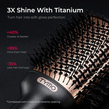 Load image into Gallery viewer, TYMO Hair Dryer Brush Blow Dryer Brush in One, 4 in 1 Ionic Hairdryer and Styler Volumizer with Oval Titanium Barrel, Hot Air Straightener for Smooth Frizz-Free Blowout, Gold, 2.85 Inch