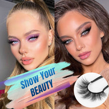 Load image into Gallery viewer, 14 Pairs Wispy Mink Lashes False Eye Lashes Natural Look 5D Volume 16mm Fake Eyelashes Pack by TNFVLONEINS