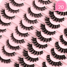 Load image into Gallery viewer, APCYUST Lashes Wispy False Eyelashes Strips 4 Styles Cat Eye Strip Lash Natural Looking Fake Mink Eyelash Pack Short Fluffy Full Faux Lashes that Look Like Extensions Clear Band Pestañas Postizas