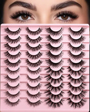 Load image into Gallery viewer, APCYUST Lashes Wispy False Eyelashes Strips 4 Styles Cat Eye Strip Lash Natural Looking Fake Mink Eyelash Pack Short Fluffy Full Faux Lashes that Look Like Extensions Clear Band Pestañas Postizas