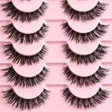 Load image into Gallery viewer, APCYUST Lashes Wispy False Eyelashes Strips 4 Styles Cat Eye Strip Lash Natural Looking Fake Mink Eyelash Pack Short Fluffy Full Faux Lashes that Look Like Extensions Clear Band Pestañas Postizas