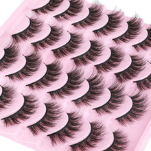Load image into Gallery viewer, 14 Pairs Wispy Mink Lashes False Eye Lashes Natural Look 5D Volume 16mm Fake Eyelashes Pack by TNFVLONEINS