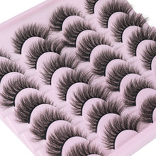 Load image into Gallery viewer, 14 Pairs Wispy Mink Lashes False Eye Lashes Natural Look 5D Volume 16mm Fake Eyelashes Pack by TNFVLONEINS