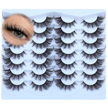 Load image into Gallery viewer, 14 Pairs Wispy Mink Lashes False Eye Lashes Natural Look 5D Volume 16mm Fake Eyelashes Pack by TNFVLONEINS