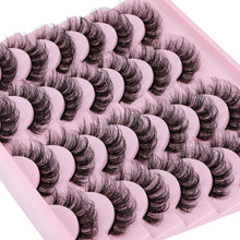 Load image into Gallery viewer, 14 Pairs Wispy Mink Lashes False Eye Lashes Natural Look 5D Volume 16mm Fake Eyelashes Pack by TNFVLONEINS