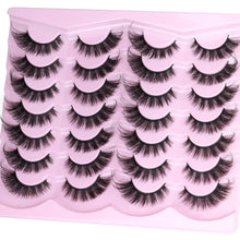 Load image into Gallery viewer, 14 Pairs Wispy Mink Lashes False Eye Lashes Natural Look 5D Volume 16mm Fake Eyelashes Pack by TNFVLONEINS