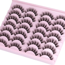 Load image into Gallery viewer, 14 Pairs Wispy Mink Lashes False Eye Lashes Natural Look 5D Volume 16mm Fake Eyelashes Pack by TNFVLONEINS