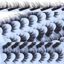 Load image into Gallery viewer, 14 Pairs Wispy Mink Lashes False Eye Lashes Natural Look 5D Volume 16mm Fake Eyelashes Pack by TNFVLONEINS