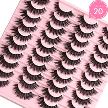 Load image into Gallery viewer, APCYUST Lashes Wispy False Eyelashes Strips 4 Styles Cat Eye Strip Lash Natural Looking Fake Mink Eyelash Pack Short Fluffy Full Faux Lashes that Look Like Extensions Clear Band Pestañas Postizas