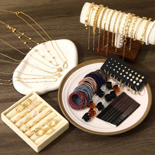 Load image into Gallery viewer, FAXHION 68 Pcs Gold Jewelry Set for Women with 7 Necklace, 17 Bracelet, 5 Hoop Earrings, 15 Stud Earrings, 24 Knuckle Rings for Women Jewelry Set for Women