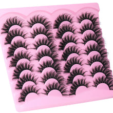 Load image into Gallery viewer, 14 Pairs Wispy Mink Lashes False Eye Lashes Natural Look 5D Volume 16mm Fake Eyelashes Pack by TNFVLONEINS
