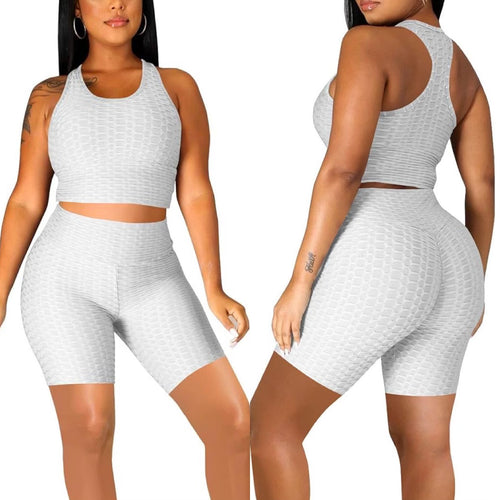 Sugar White 2 Piece Shorts Set