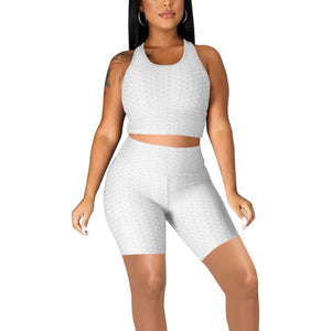 Sugar White 2 Piece Shorts Set