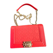 Load image into Gallery viewer, RED GOLD CHAIN CASUAL HANDBAG