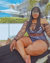 Load image into Gallery viewer, Black Fishnet Dress