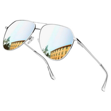 Load image into Gallery viewer, Silver Mirrored Unisex Sunglasses