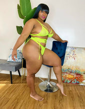 Load image into Gallery viewer, Sweet And Spicy Lingerie Set Neon Green