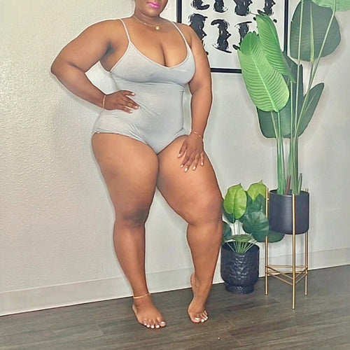 So Soft One Piece Tank Bodycon Shorts Bodysuit Romper