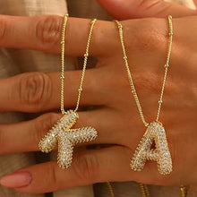 Load image into Gallery viewer, Bubble Letter Necklace