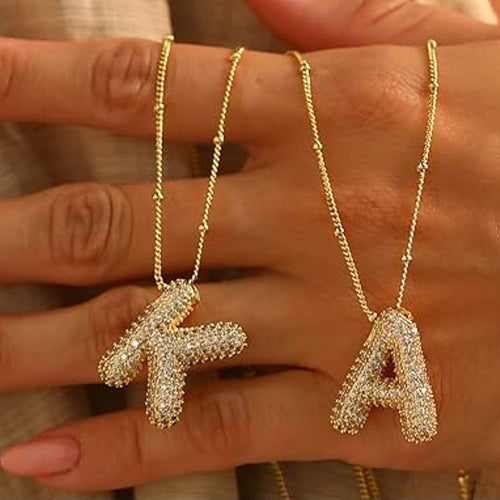 Bubble Letter Necklace