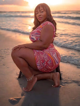 Load image into Gallery viewer, Pink Swirl 2 Piece Skirt Set