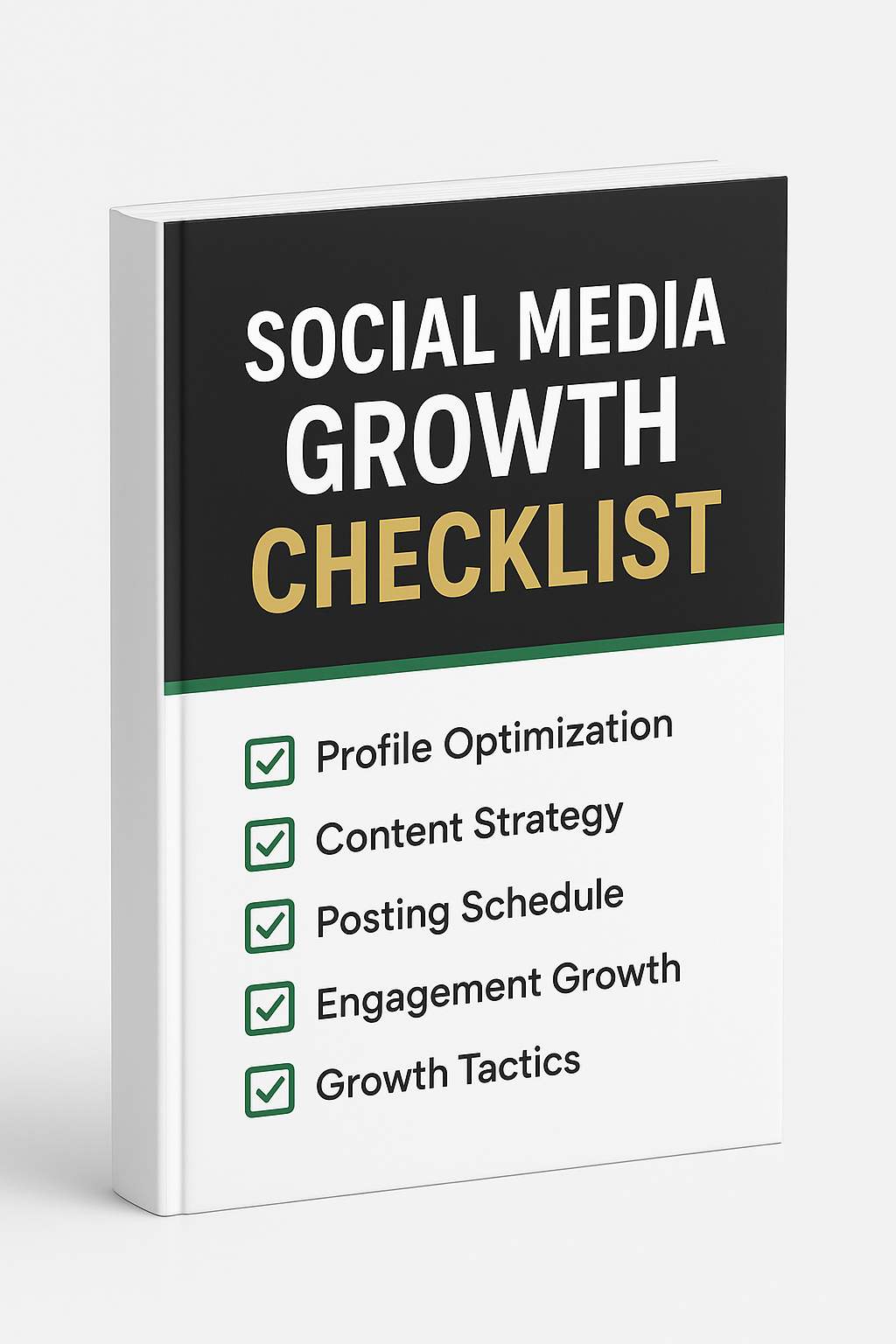 Social Media Check List 30 Day Growth Plan