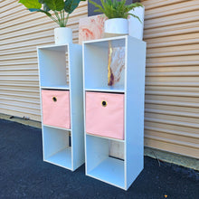 Load image into Gallery viewer, White Cube Shelves Book Case Storage