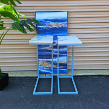 Load image into Gallery viewer, Side Table For Bed Or Chair White/Grey Marble Design Furniture