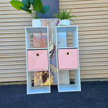 Load image into Gallery viewer, White Cube Shelves Book Case Storage