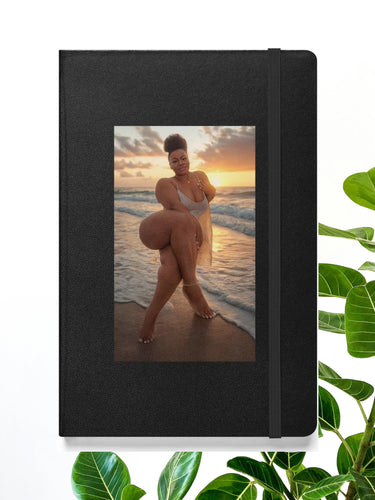 Cozy Beach Vibes Journal Notebook Hardcover Black