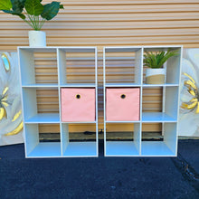 Load image into Gallery viewer, White Cube Shelves Organizer Storage Shelf TV Stand Book Case