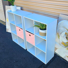 Load image into Gallery viewer, White Cube Shelves Organizer Storage Shelf TV Stand Book Case