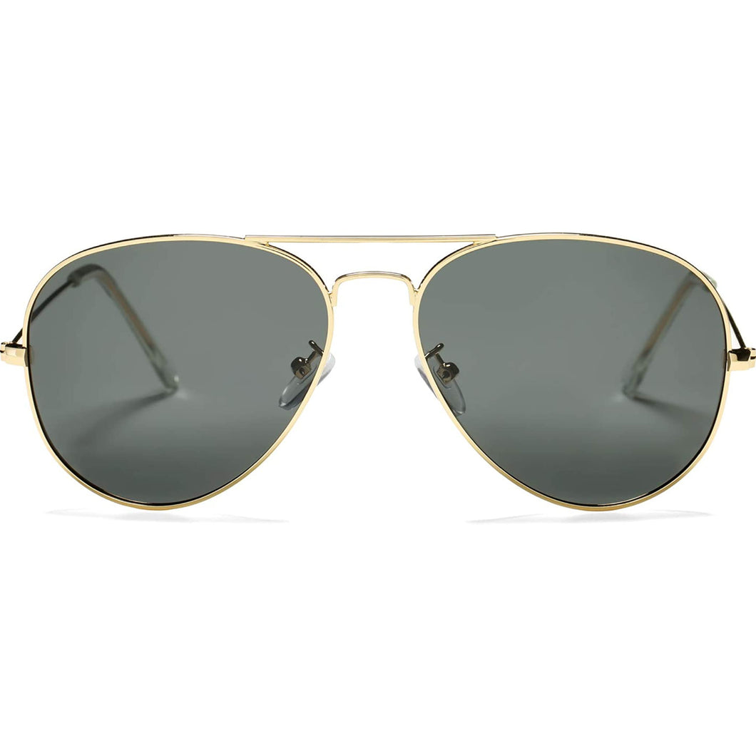 Gold/Black Unisex Sunglasses