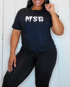 Msb T-Shirt Black/White